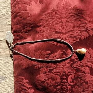 Iris and Lily Fresh Water Pearl and Sterling Silver Neckace